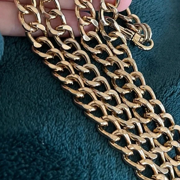 Gold Chain Purse Strap New! - Picture 1 of 13